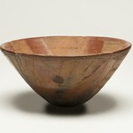 Bowl with Alternate Impressed and Red-polished Panels