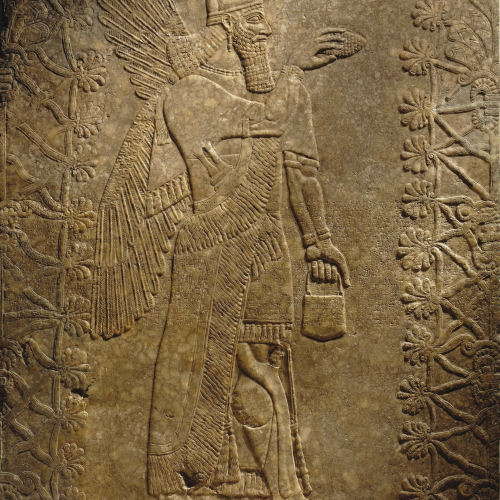 Winged Genie from Nimrud, Assyria