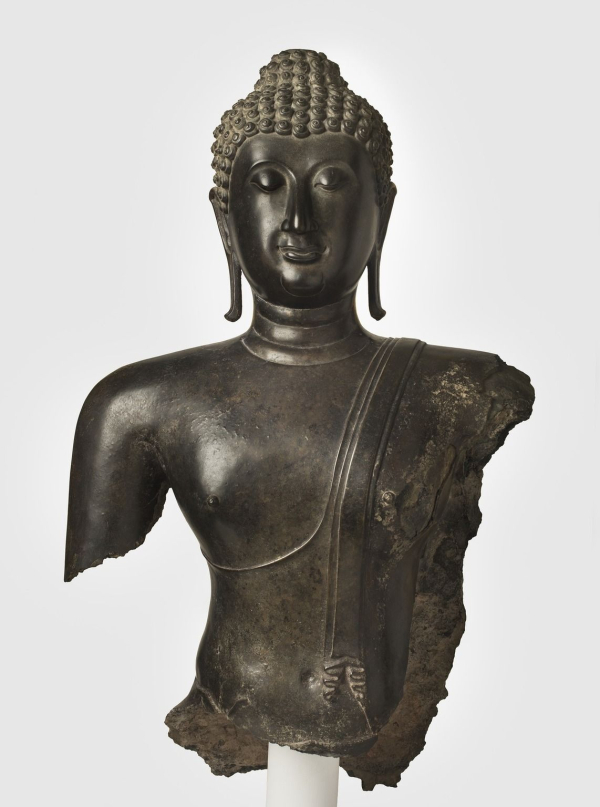 Thailand: Head and Torso of a Buddha