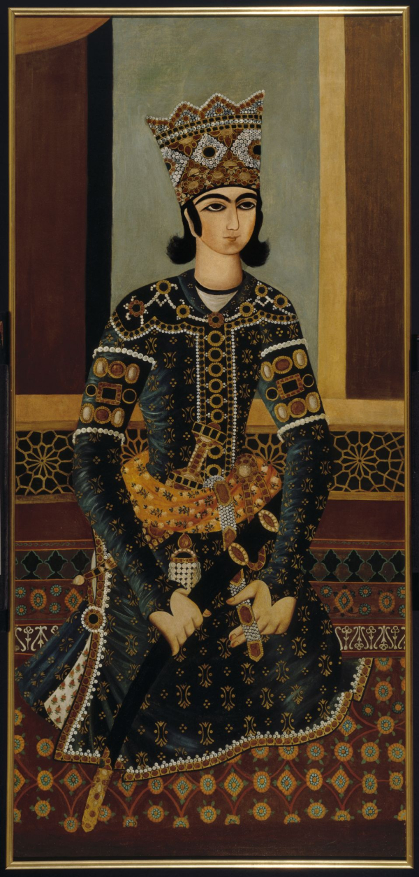 Seated Prince, Iran, Qajar period, circa 1825.