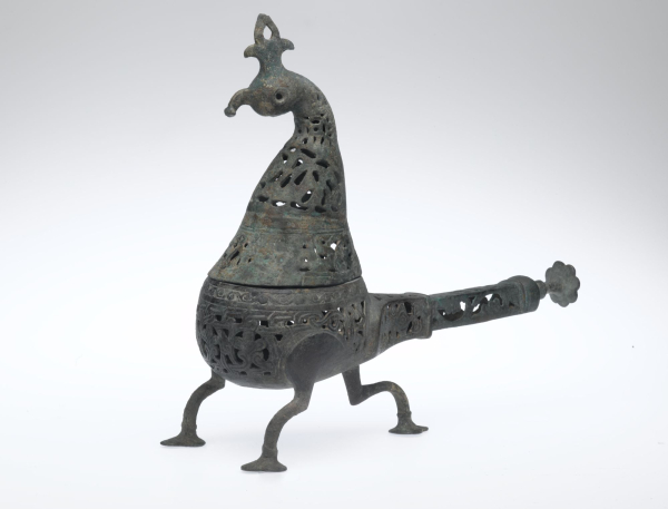 Peacock-Shape Incense Burner, Iran, Seljuk period, 12th–13th century.