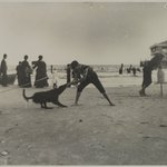 Boy and Dog, Iron Pier, Coney Island, Brooklyn